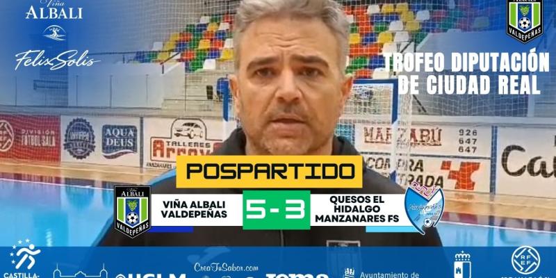 |POSPARTIDO| Declaraciones de Ricardo iguez tras el partido ante Quesos el Hidalgo Manzanares FS.