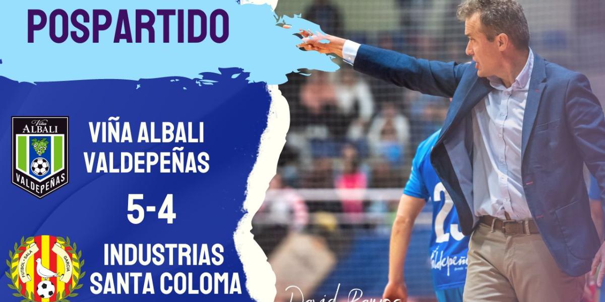 Declaraciones de David Ramos tras el partido ante Industrias Santa Coloma.