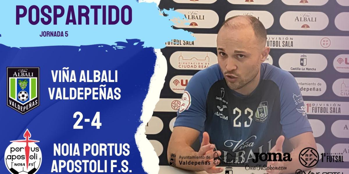 Declaraciones del jugador Nano tras el partido ante Noia Portus Apostoli FS.