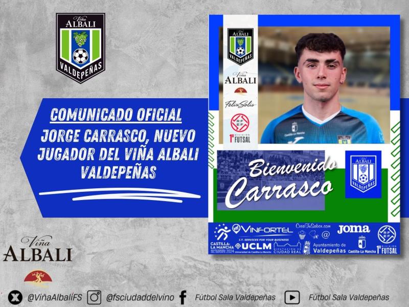 COMUNICADO OFICIAL | JORGE CARRASCO, NUEVO JUGADOR DEL VIA ALBALI VALDEPEAS