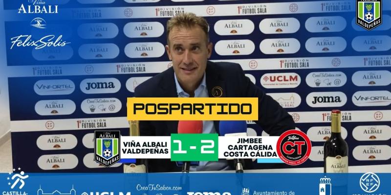 |POSPARTIDO| Declaraciones del tcnico, David Ramos tras el partido ante Jimbee Cartagena Costa Clida.