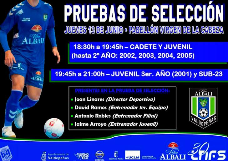 Pruebas de seleccin Via Albali Valdepeas cadete, juvenil y Sub-23