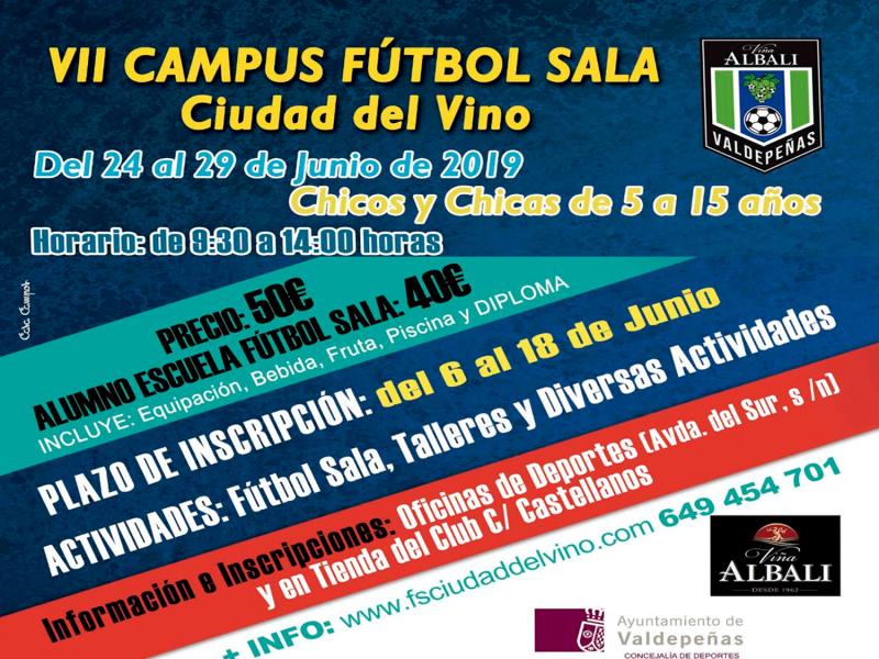 Se abre el plazo para el VII CAMPUS FTBOL SALA CIUDAD DEL VINO