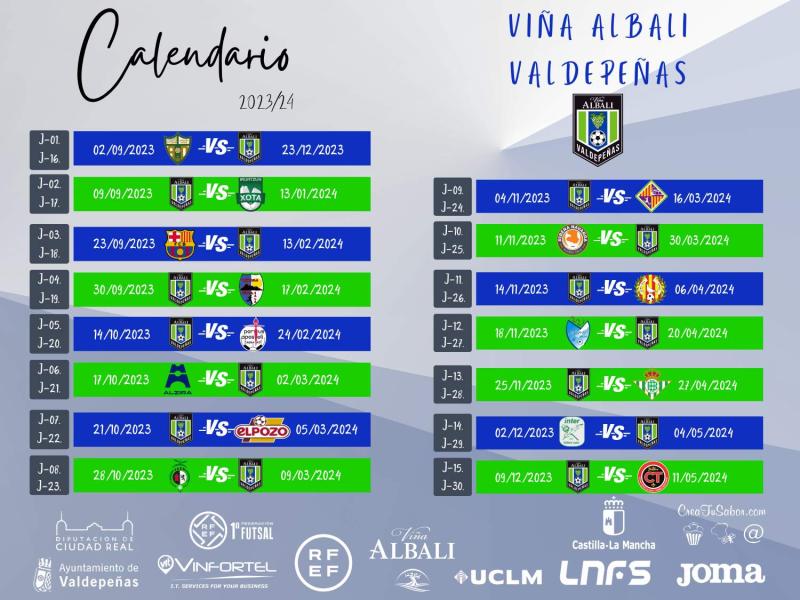 NOTICIA| EL VIA ALBALI VALDEPEAS YA CONOCE SU CALENDARIO LIGUERO 23/24